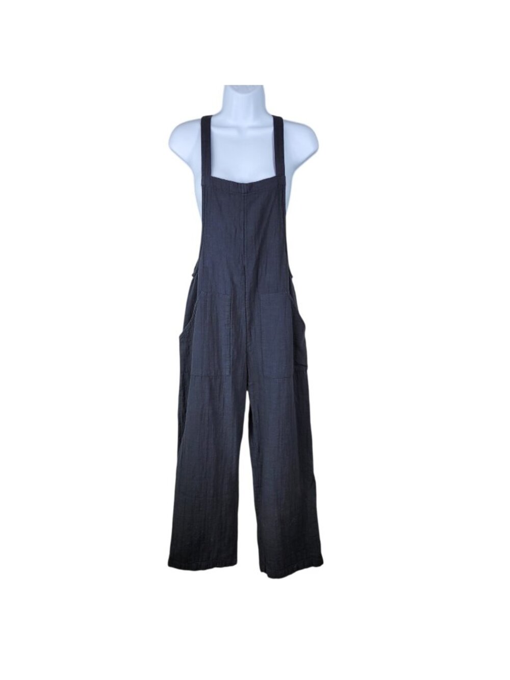 BILLABONG Pacific Time Jumpsuit Overalls Gauze Women's Size Small Gray Grey